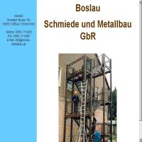 Matallbau Boslau aus Cottbus alte Seite